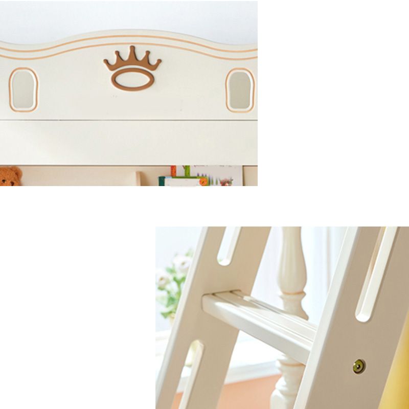 Stairway Loft Bed Mattress Included No Theme Bunk Bed with Guardrail