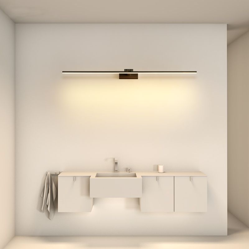 Moderno stile minimalista a parete lineare a parete vanità luci in alluminio sconde murale per bagno per bagno