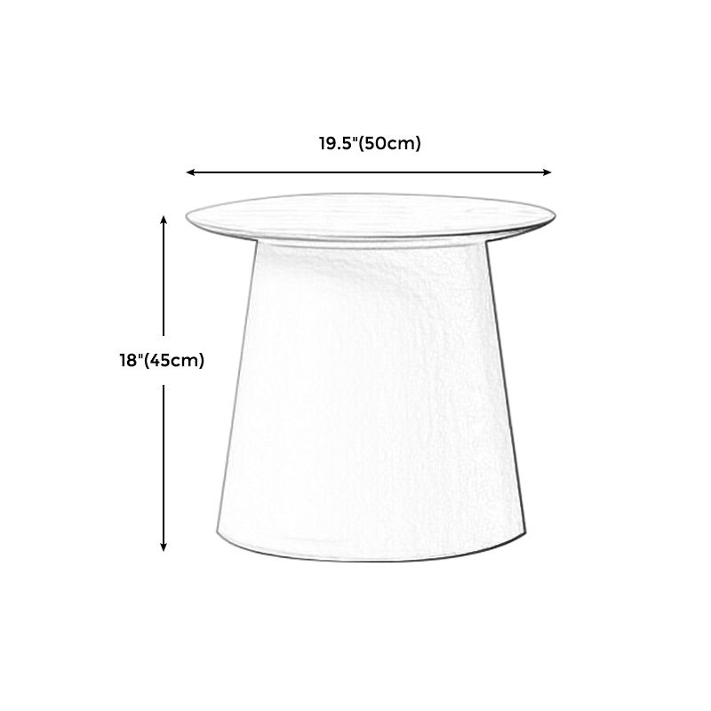65/5000 Modern Style Wood/plastic Countertop Plastic Base Round Side Table
