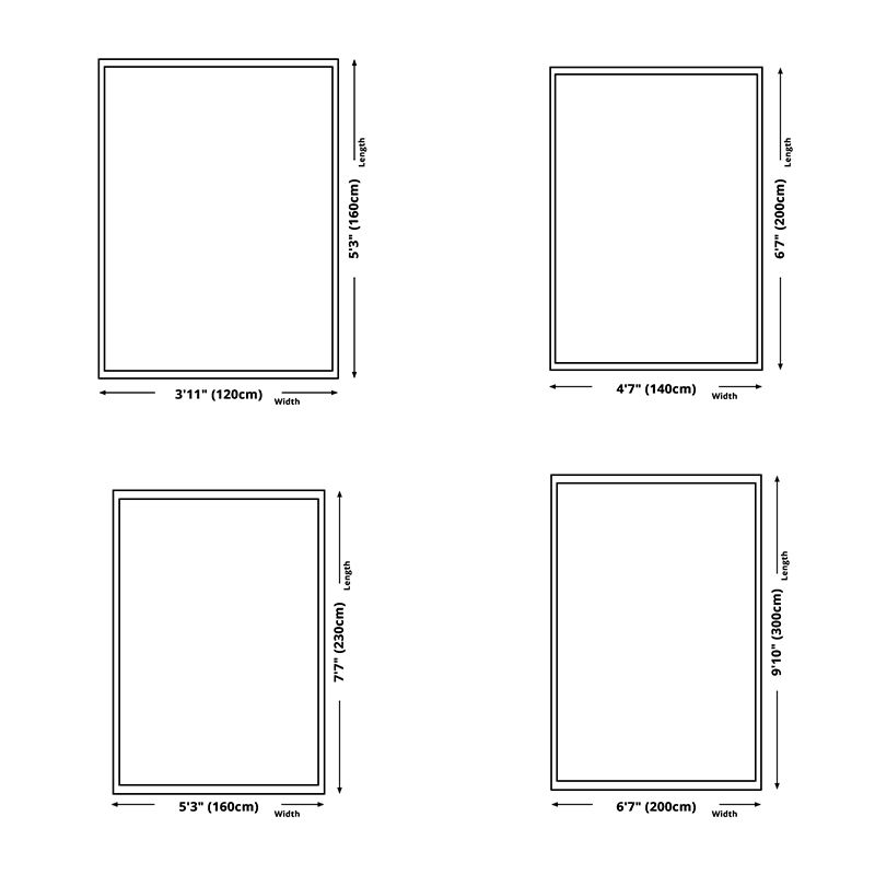 Brown Modern Carpet Polyester Geometric Pattern Area Rug Stain Resistant Rug for Drawing Room