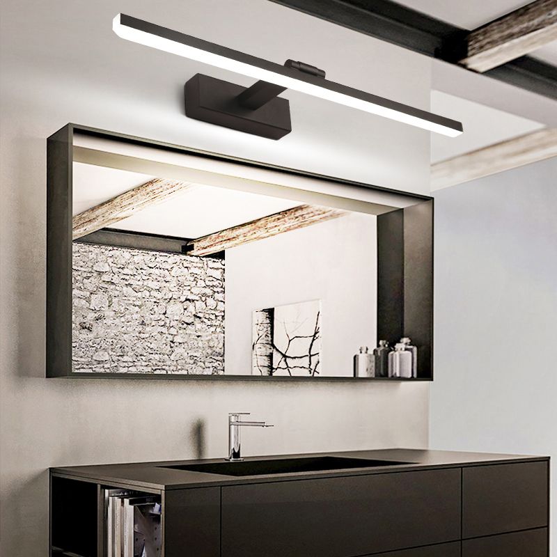Linear LED Vanity Wall Light Fixtures Modern Mirror Front Light with Acrylic Shade