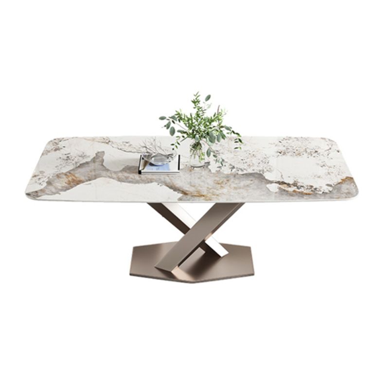 Luxury Sintered Stone Kitchen Table Rectangle Home Kitchen Desk