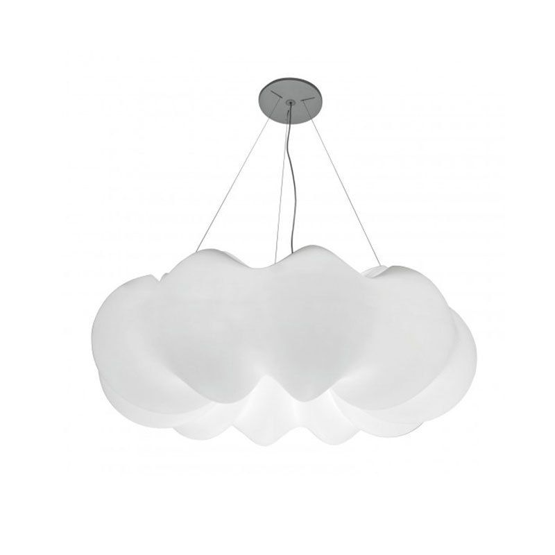1 Light Cloud Plafond Postures Assemblées Pendentif Plastique en plastique
