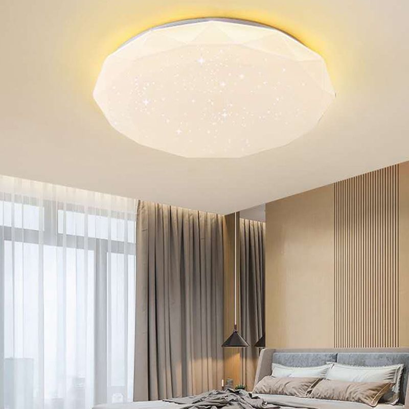 Metal Geometric Flush Mount Fixture Modern Flush Light Fixture for Bedroom
