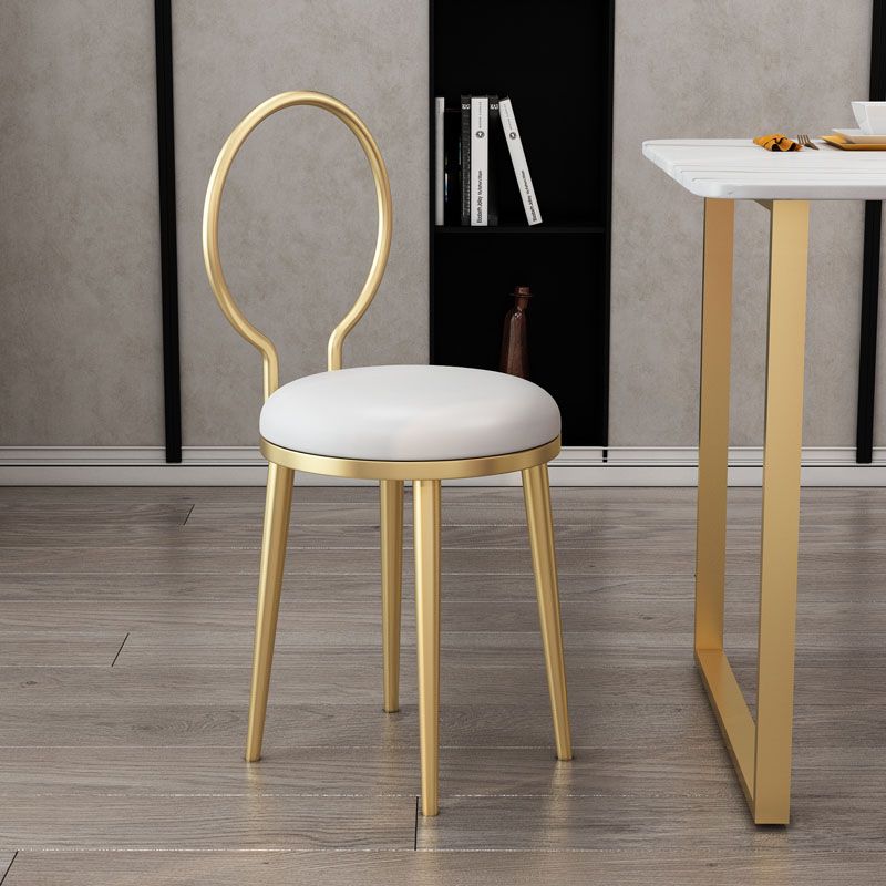 Upholstered Dining Side Chair Scandinavian Design Open Back Dining Side Chairs
