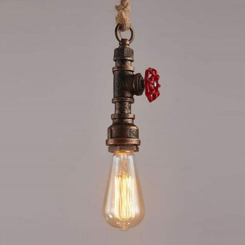Water Pipe Suspension Light Industrial Hanging Light for Restaurant Bar Counter
