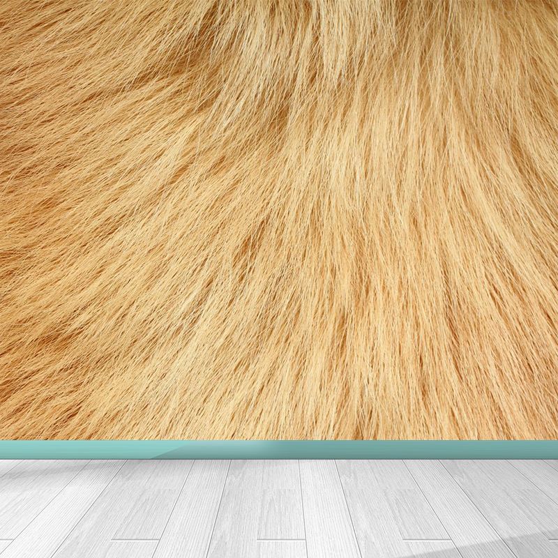 Photographic Animal Fur Print Mural Full Size Wall Decor for Boys Room, Custom Made