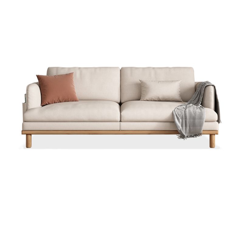 Velvet Sofa 35 "W Recessed Arm Sofa with Storage for Living Room