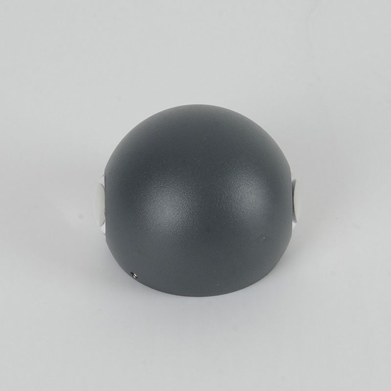 Ball Shape Wall Light Modern Style Metal 1/2/4 Lights Sconce in Black