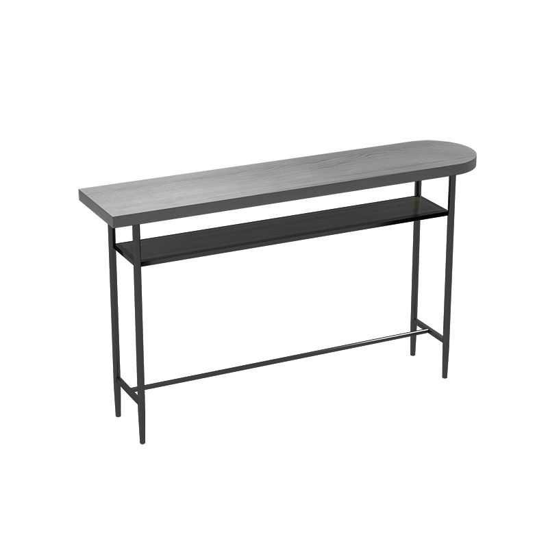 Living Room Modern Pub Set 1/2/4/7 Pieces Oval Wood Bar Stool and Table Set