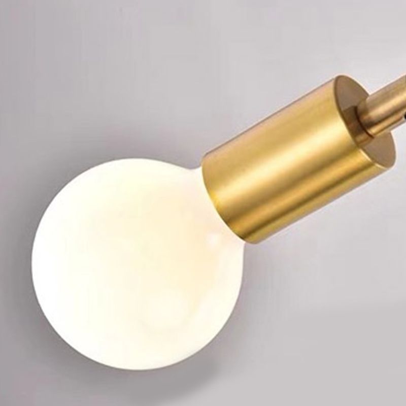 Postmodern Style Chandelier Light Metal Pendant Light in Gold for Living Room