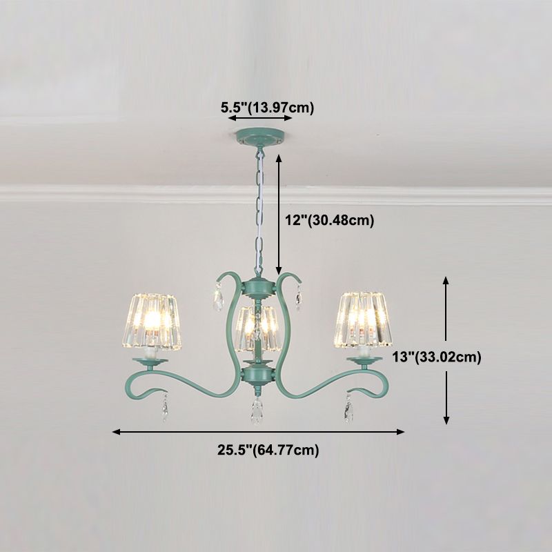 Chandelier de géométrie de lampe à suspension multiple pour le salon