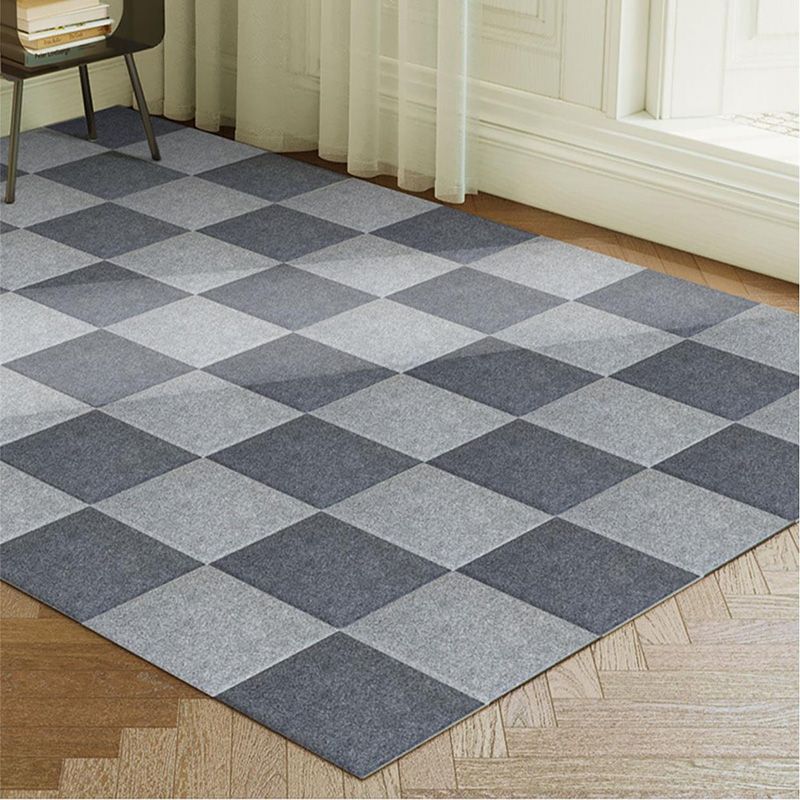Modern Loose Lay Carpet Tile Checkered Carpet Floor Tile for Living Room
