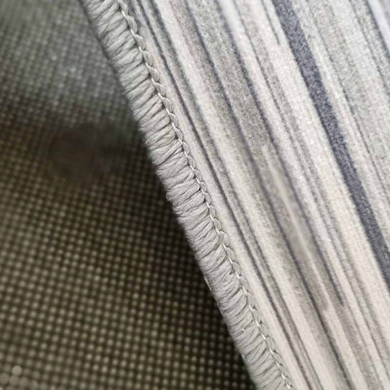 Modern Drawing Room Area Rug Color Block Polyester Area Carpet Non-Slip Backing Area Rug