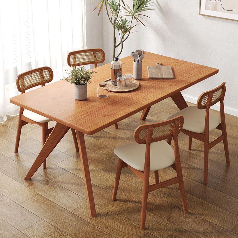 Moderio de comedor de cocina de madera maciza muebles para el hogar de 4 pies de mesa de 4 pies