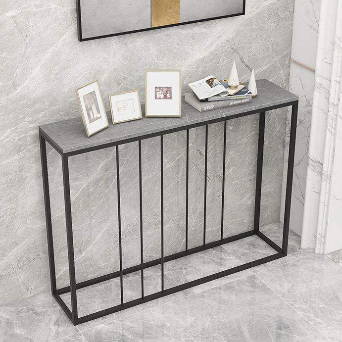 Modern Rectangle Console Table 31.5-inch Tall Iron Accent Table