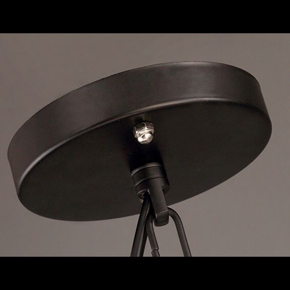 Black Rope Wrapped Hoops Chandelier Pendant Light Coastal Rope Restaurant Pendant Light Fixture