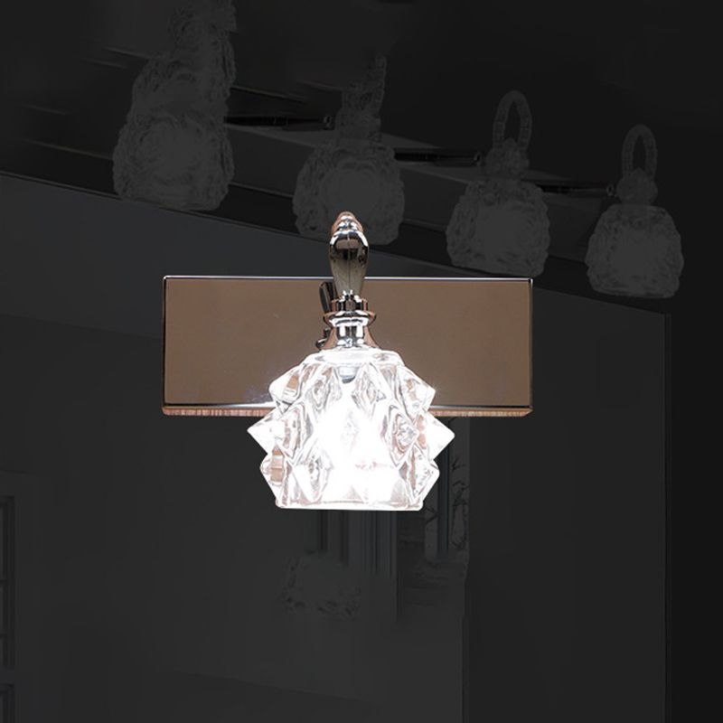 Contemporary Vanity Light Simple Glass Mirror Lighting Fixtures for Washing Room