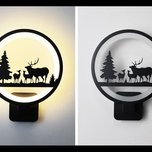 Lumière réglable 1 Applexionne de mur de nuance rond