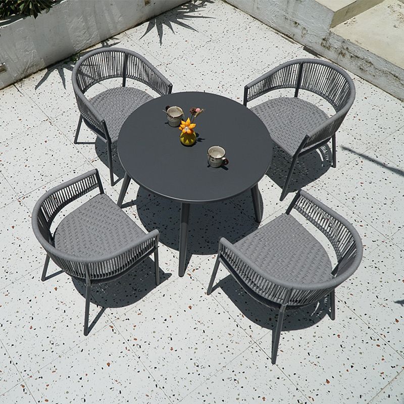 Metal Patio Dining Set 1/2/3/5/7 Pieces Dining Table Set with Chairs