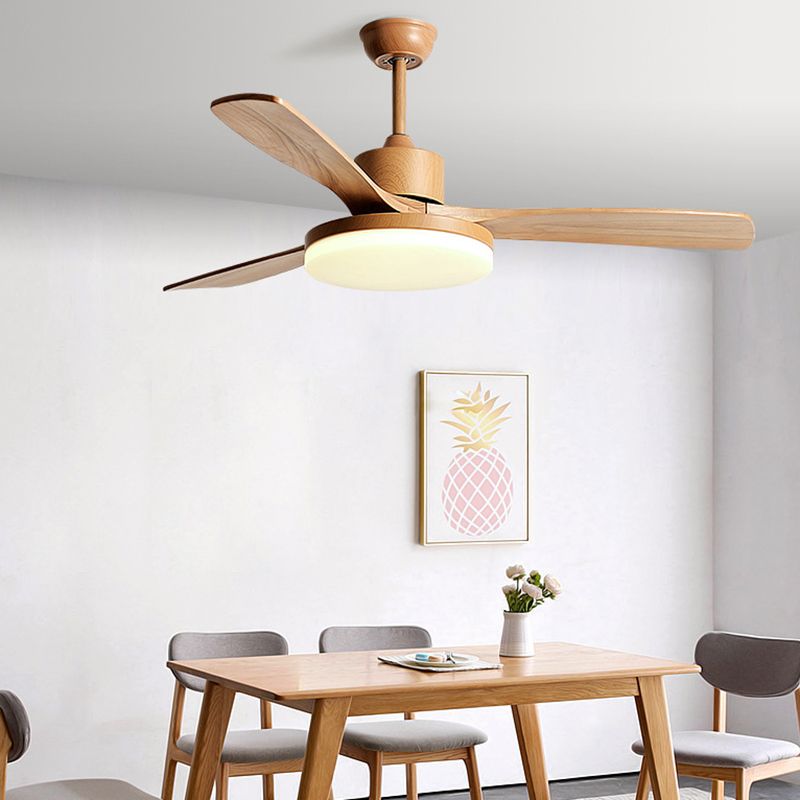 Contemporary Ceiling Fan Light Fixture Minimalist LED Ceiling Lamp for Bedroom