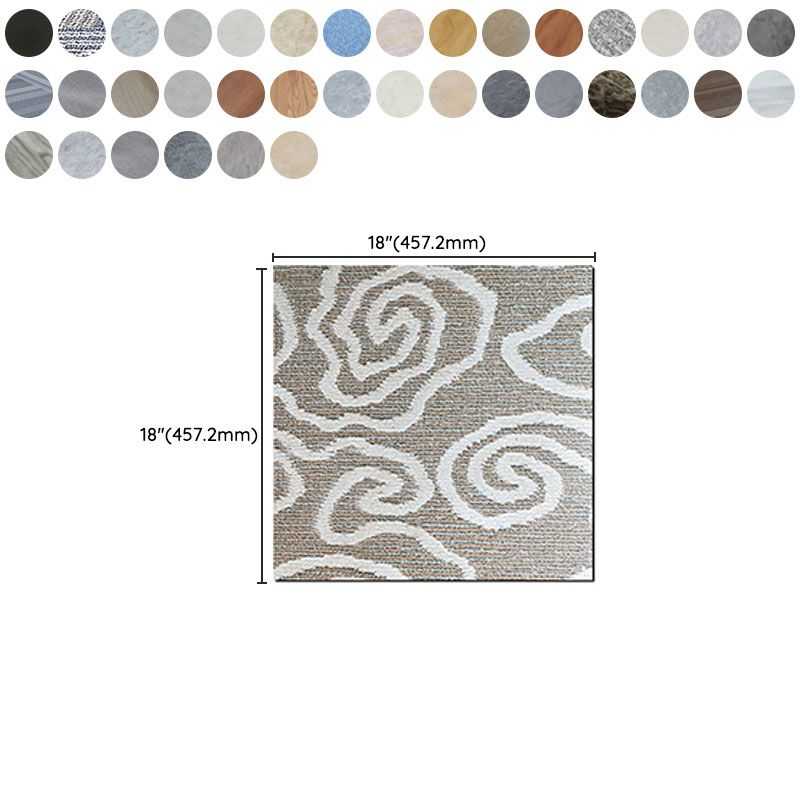 Peel and Stick Flooring Vinyl Square Marble Print Indoor Flooring Vinyl