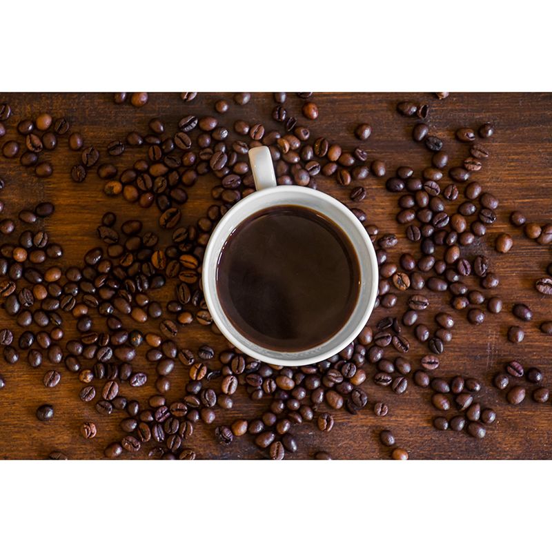 Minimalism Coffee Mural Environment Friendly Wall Covering for Coffee Shop