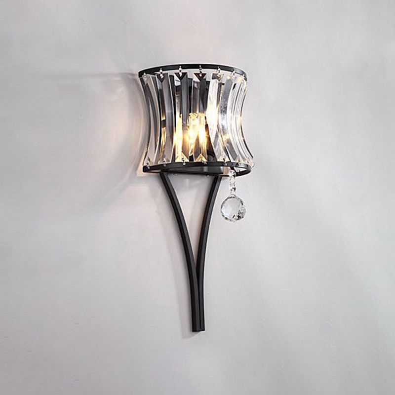 Crystal Geometry Shape Wall Lights Modern Style 2 Light Wall Sconce for Dining Room