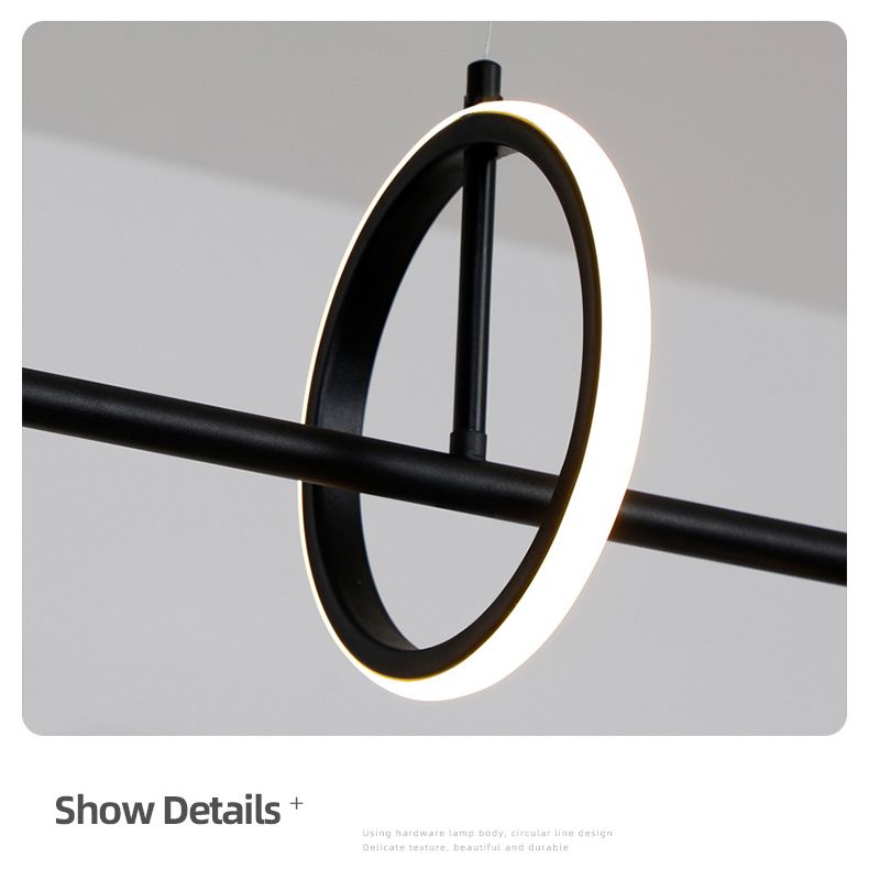 Minimalist Style Long Strip LED Island Light Modern Home Decorative Lighting Fixture