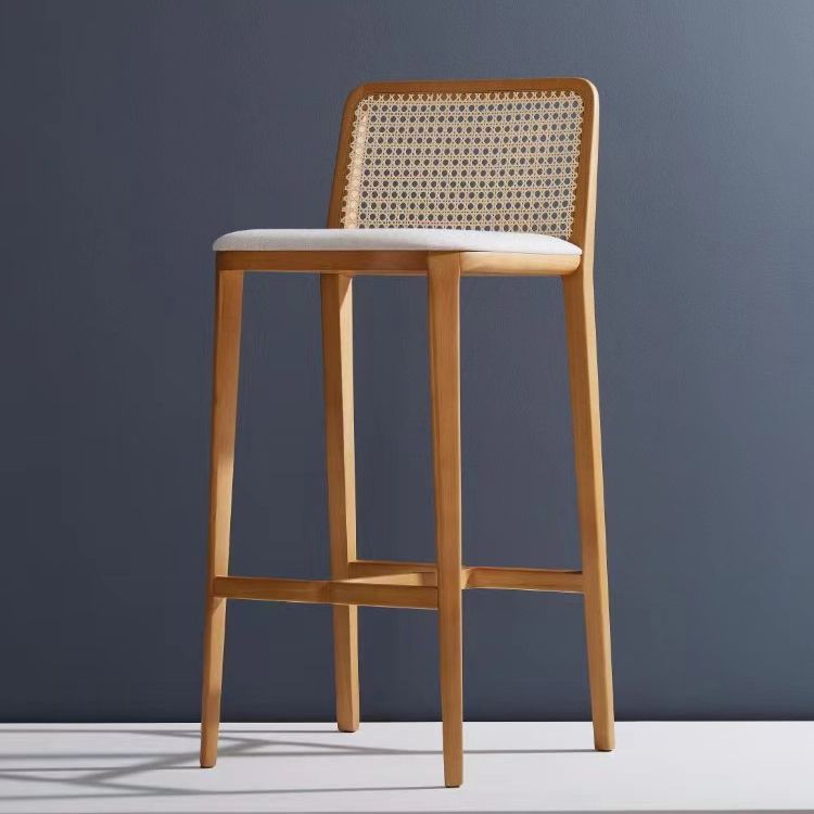 Industrial Style Counter Chair Wood Footrest Counter Stool for Bristol