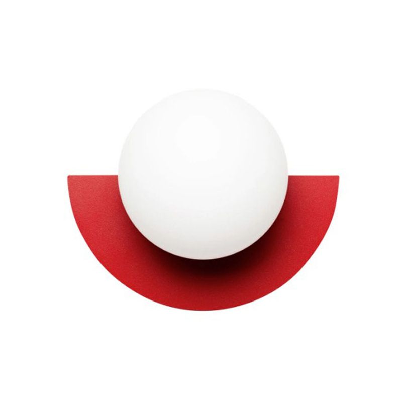 Ball Wall Lighting Fixtures Modern Style Glass 1 Light Wall Lamps