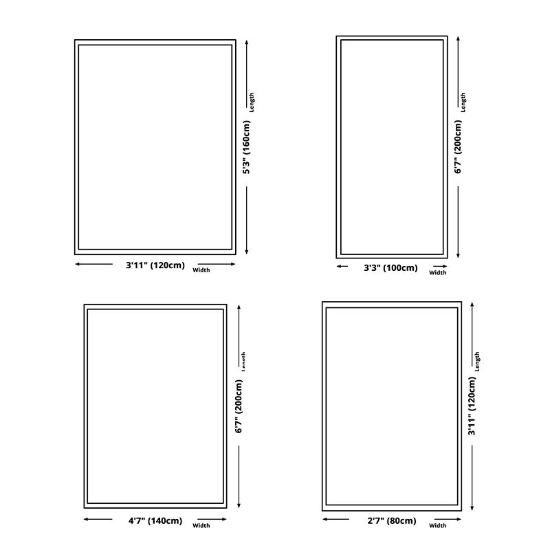 Light Grey Modern Rug Polyester Striped Area Rug Non-Slip Backing Rug for Living Room