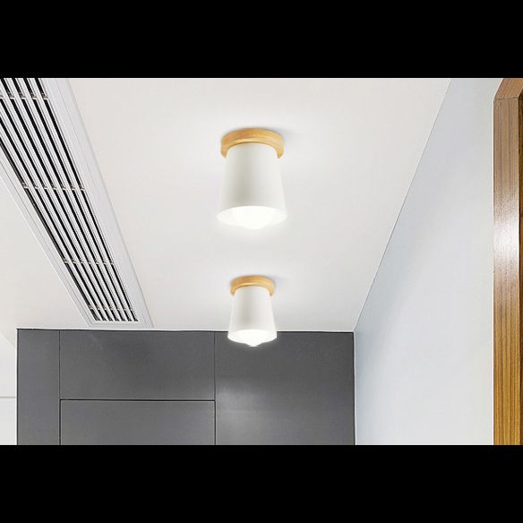 1 lampe éclairage de plafond style nordique métal conique encastré éclairage de salon