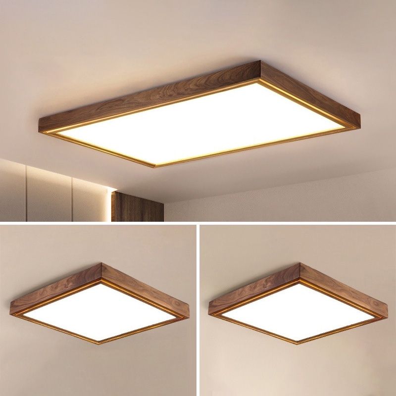 Lámpara de techo empotrada LED cuadrada minimalista contemporánea para sala de estar