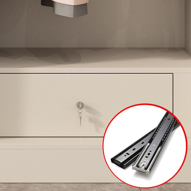 Wooden Wardrobe Armoire with Shelves Modern Wardrobe Cabinet