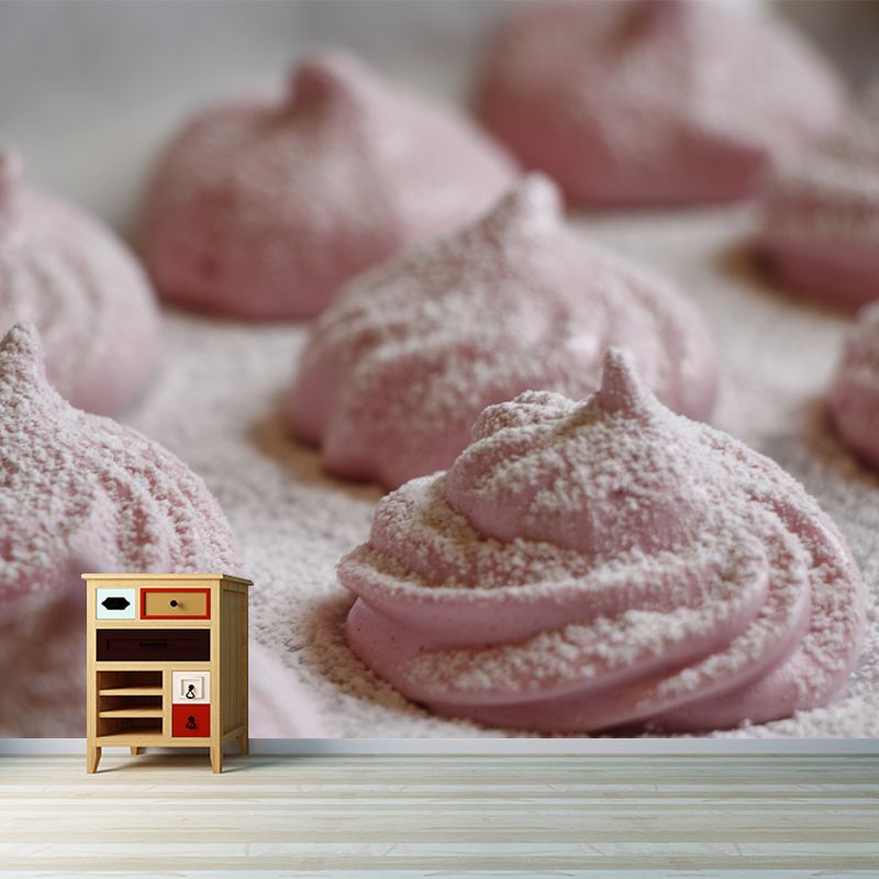 Modern Bakery Decoration Dessert Mural Wallpaper Moisture Resistant, Personalized Size Available