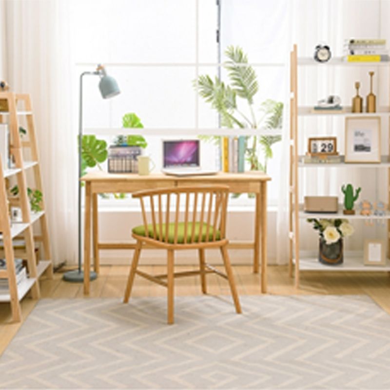 Contemporary Ladder Bookcase Wooden Open Back Bookshelf with Shelves for Home