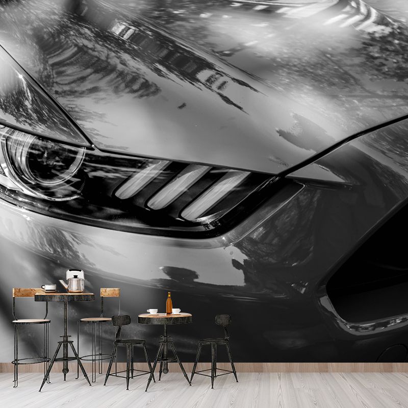 Modern Car Transportation Wall Covering for Living Room, Custom Size Available