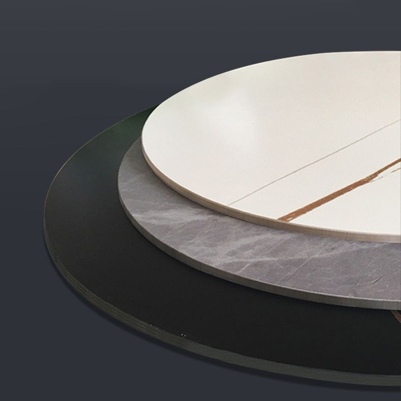 Simple Sintered Stone Top Dining Table Rectangle Shape Standard Dining Table for Kitchen