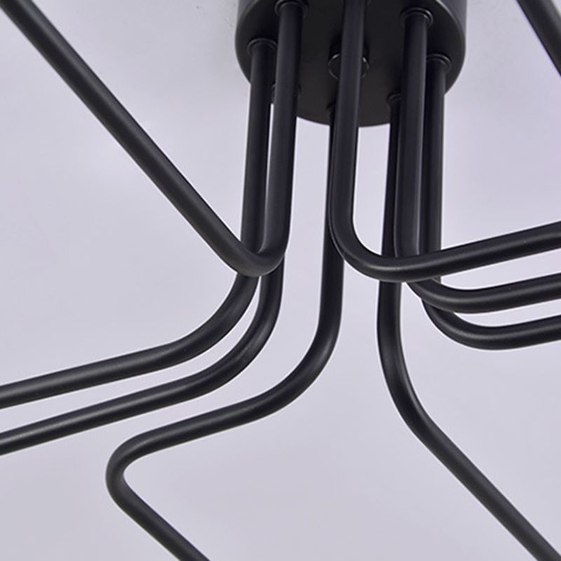 Luminaire suspendu en métal en forme de pistolet, luminaire suspendu de style industriel pour salon, noir