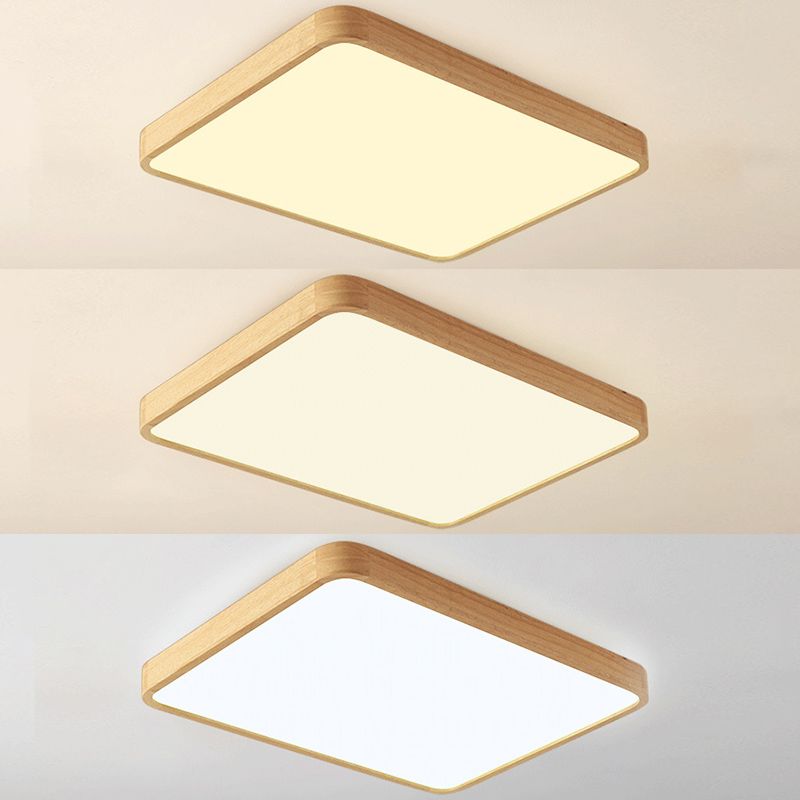 Plafonnier LED encastré de style moderne et minimaliste avec abat-jour en acrylique