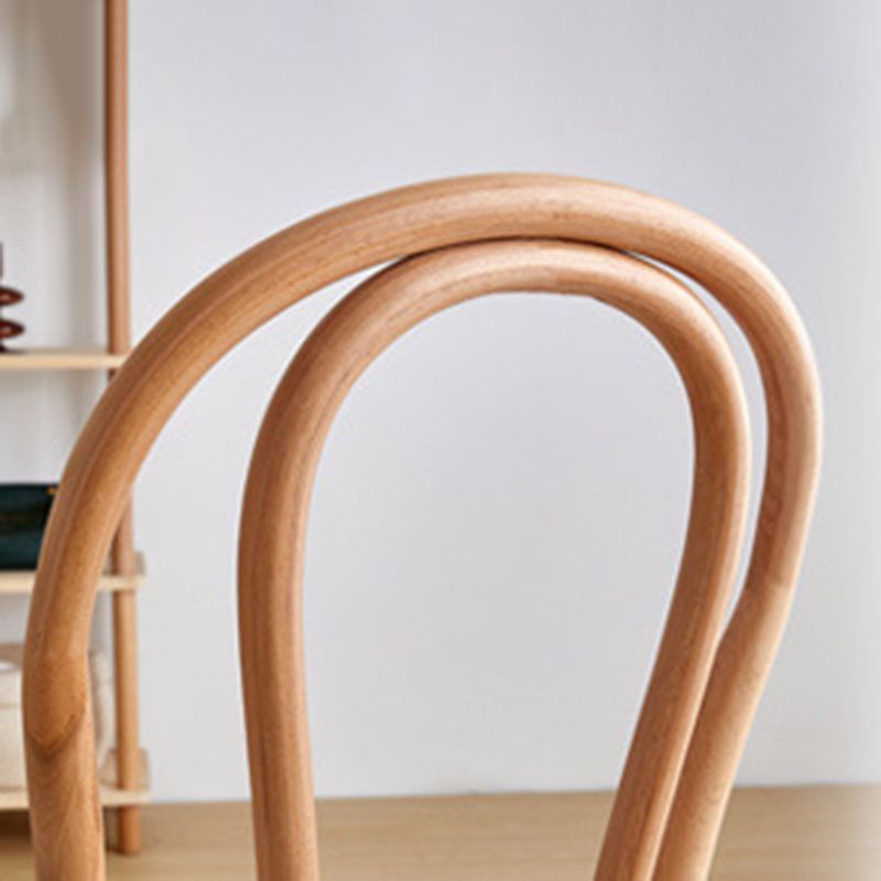 Chaise de salle à manger en bois moderne, sans accoudoirs, à dossier ouvert, pour usage domestique
