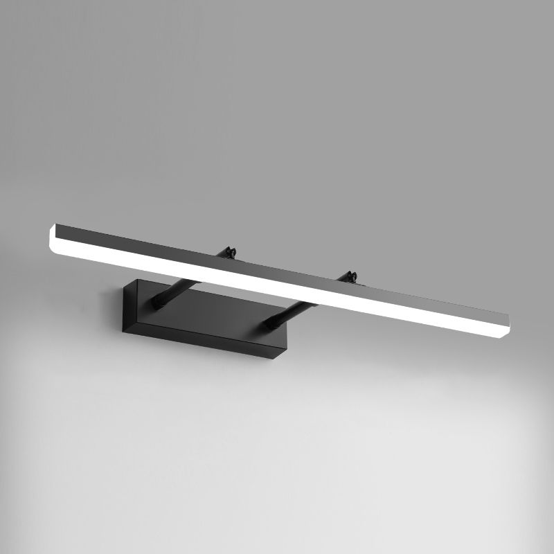 1-Light Linear Murce Sconce Modern Style Metal Appince Lampe pour la salle de bain