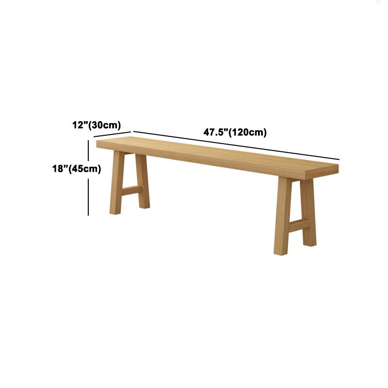 Modern Solid Wood Table and Bench Set 1/2/3/4/5 Pieces Rectangular Dining Set