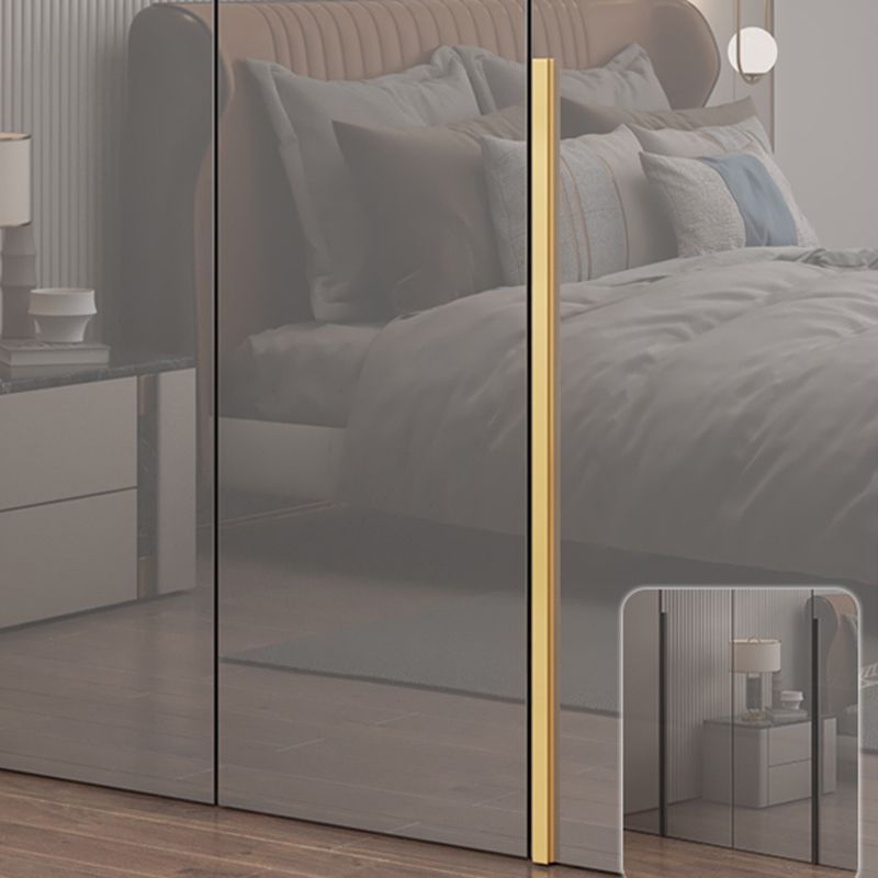 Engineered Wood Wardrobe Closet with Shelves Modern Wardrobe Cabinet for Home