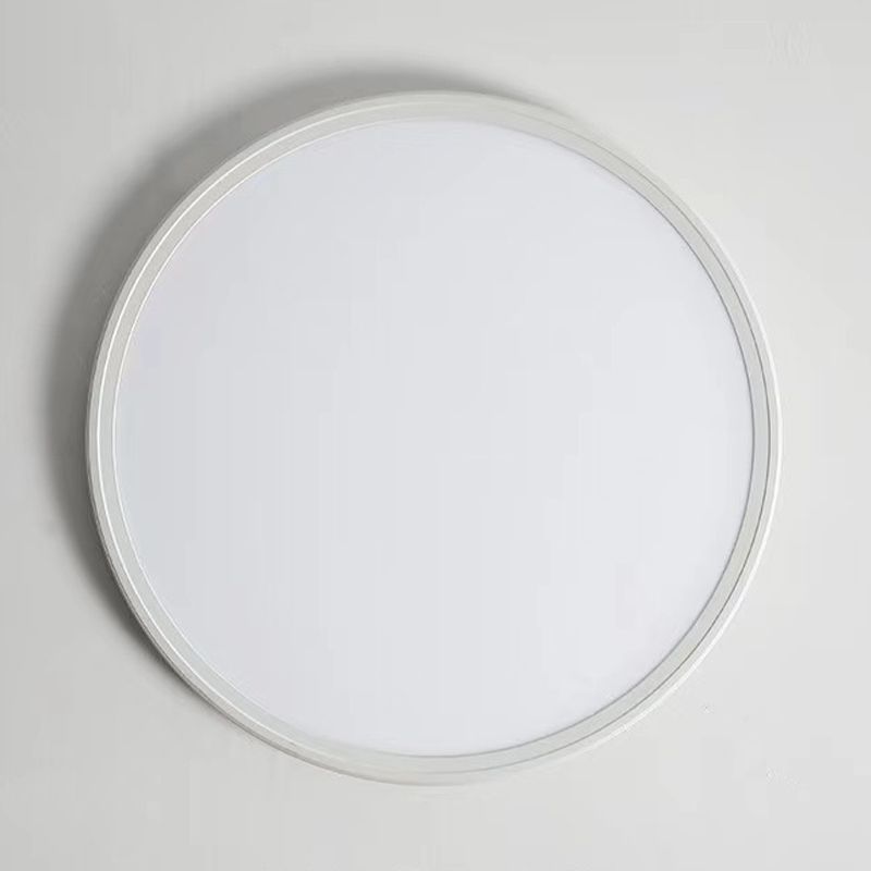 1 Light Geometric Flush Mount Lighting Simplicity Metal Ceiling Light