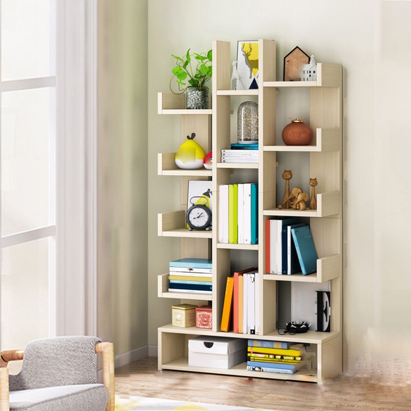 Modern Engineered Wood Bookshelf Open Bookcase Book Shelf for Living Room