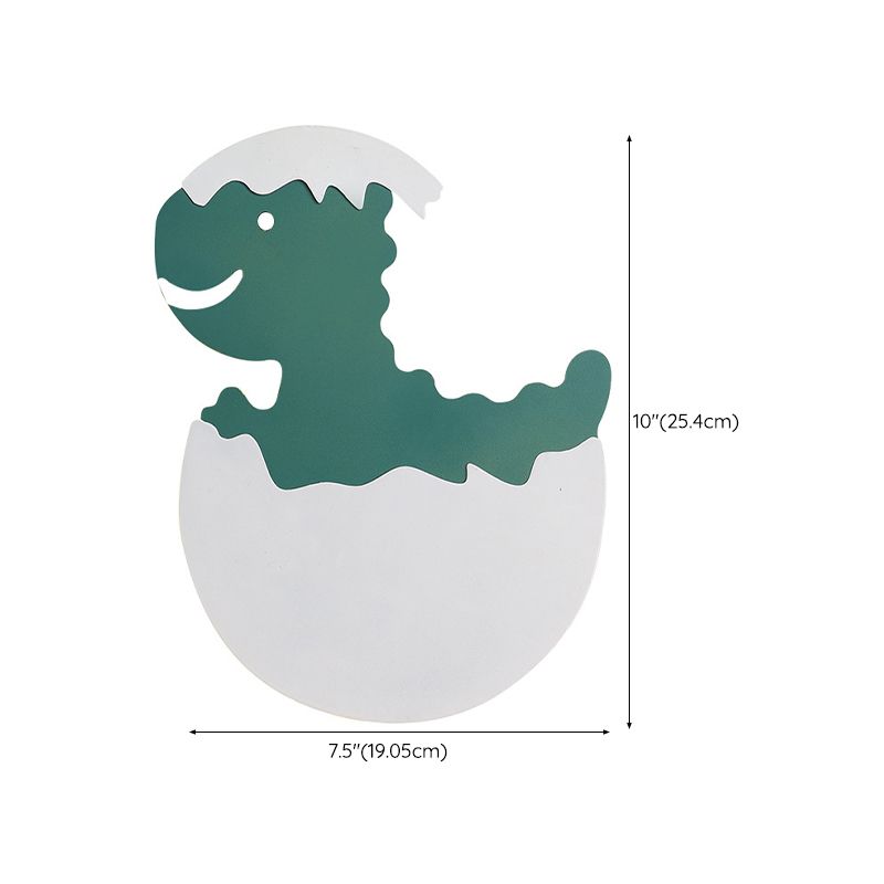 Single Green/Yellow Modernism Wall Mounted Sconce Statement LED Wall Light