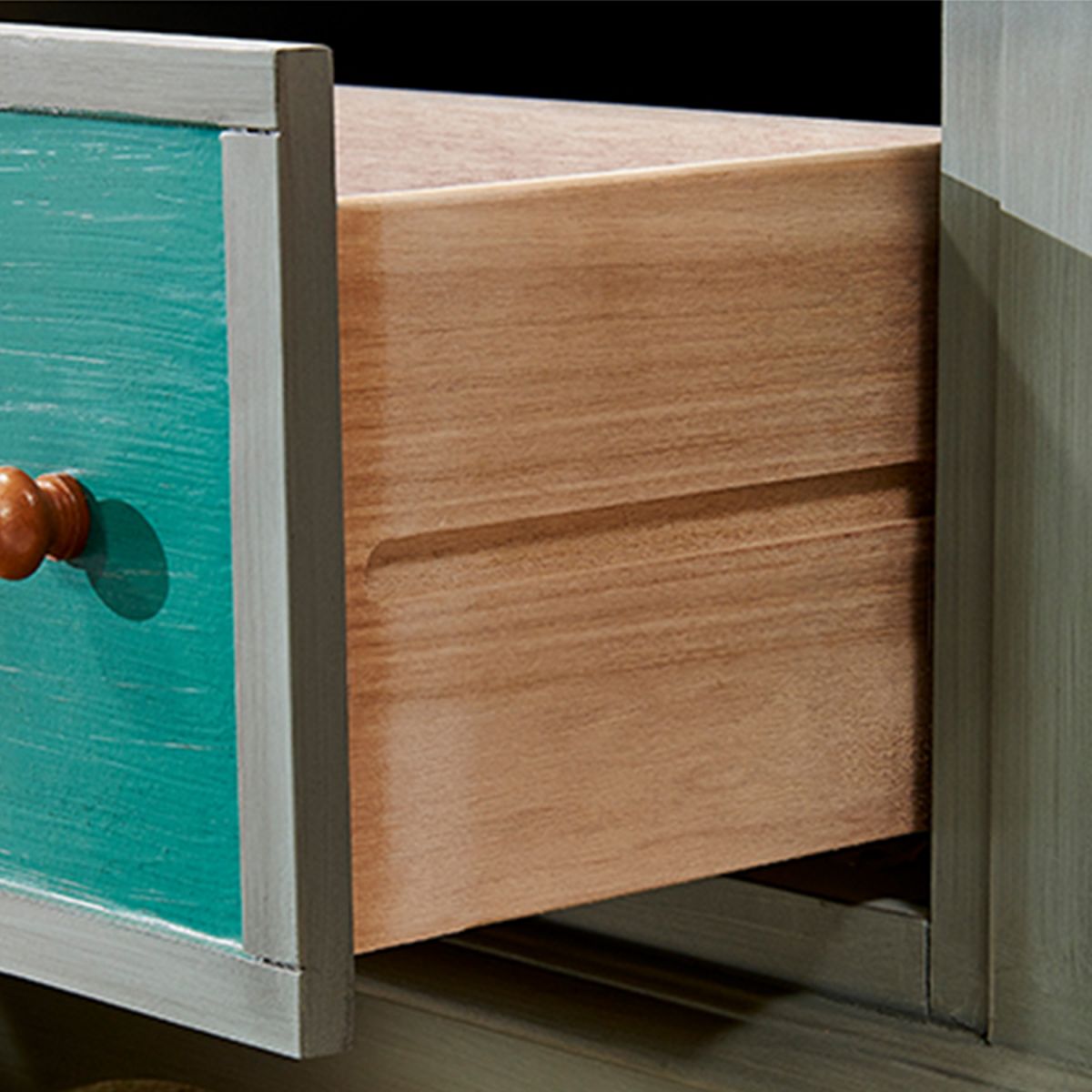 Artificial Wood Storage Chest Vintage Storage Chest Dresser with Drawers