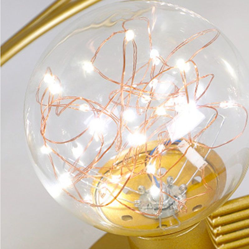 Lámpara de techo empotrada de estilo moderno con montaje empotrado y múltiples luces de sombra redonda